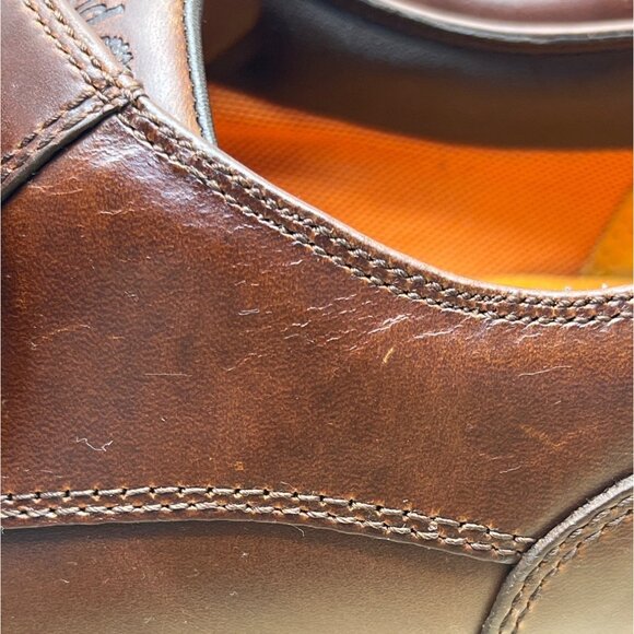 Timberland Mens Brown Leather Montgomery PTO Lace-Up Shoes Size 13M - New - Picture 9 of 11